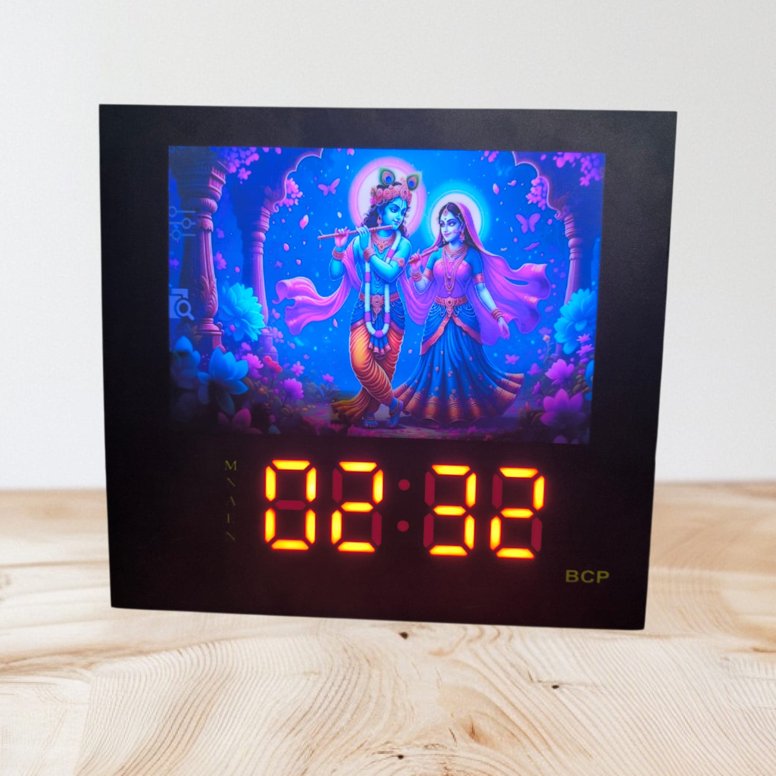 Hindu digital clock ( Radha krisno)