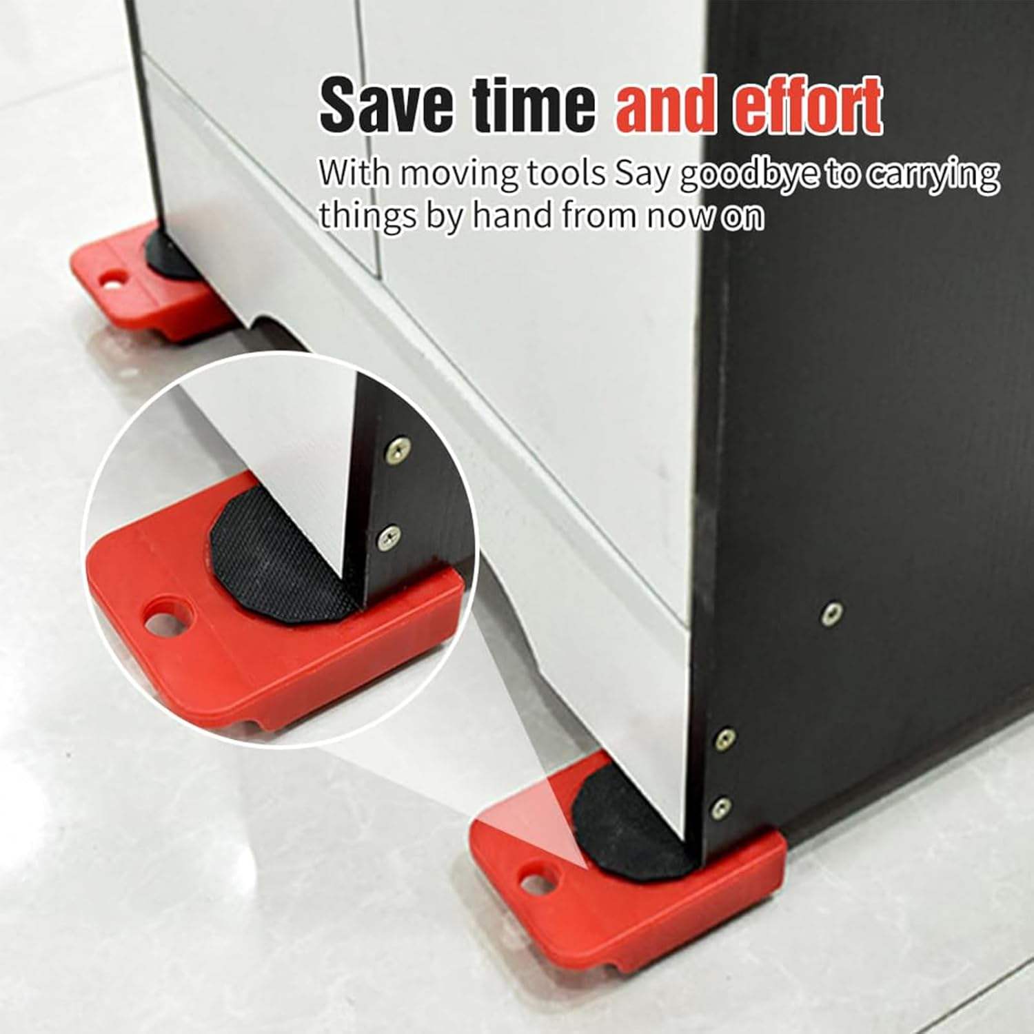 5 Pcs Professional Furniture Transport Lifter tool Set Heavy Stuffs Moving Hand Tools Set Wheel Bar Mover Device